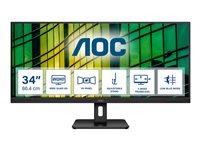 Skærm 34" ultrabred AOC U34E2M - WQHD, VA, 100 Hz billede