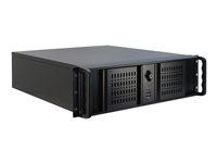 Rack kabinet 3U ATX - Inter-Tech IPC 3U-3098-S, sort billede