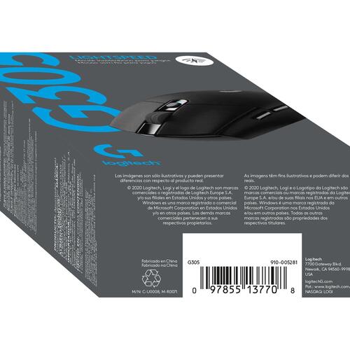 Trådløs gamingmus Logitech G305 – optisk, sort