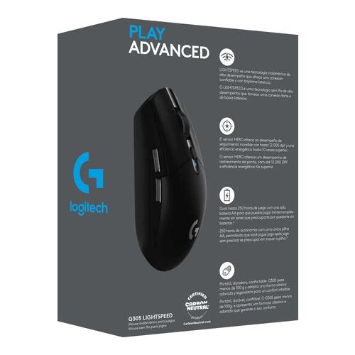 Trådløs gamingmus Logitech G305 – optisk, sort