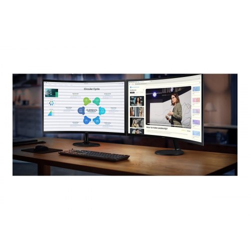 Skærm Samsung S24D360GAU 24" Full HD kurvet 100 Hz