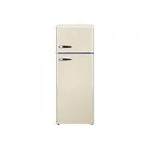 Køleskab med topfryser Amica Retro KGC 15635 B - beige, 206 l