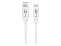 Lightning-kabel USB-C til Lightning 1 m hvid - Goobay MFi