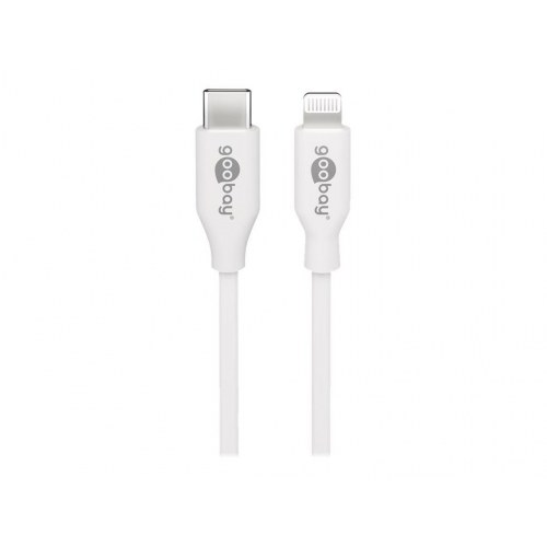 Lightning-kabel USB-C til Lightning 1 m hvid - Goobay MFi