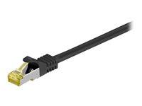 Netværkskabel CAT 7 S/FTP 50 cm - Goobay, sort billede