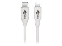 Lightning-kabel 2 m hvid - Goobay MFi, USB-C til Lightning billede