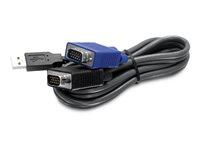 KVM-kabel USB til VGA 3,1 m - Trendnet TK-CU10 billede