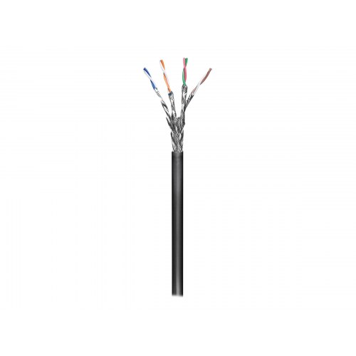 Netværkskabel CAT6 udendørs - Goobay RJ45 S/FTP, solid, 100 m