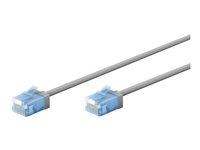 Netværkskabel CAT 6a - Goobay - U/UTP 25 cm - grå billede