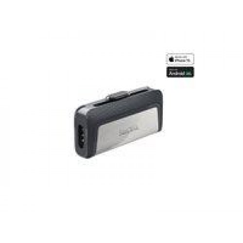 USB stick 64 GB – SanDisk Ultra Dual USB 3.1/USB-C, grå