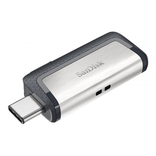 USB stick 64 GB – SanDisk Ultra Dual USB 3.1/USB-C, grå