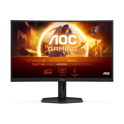 Gaming skærm AOC CQ27G4X 27" buet QHD 180 Hz