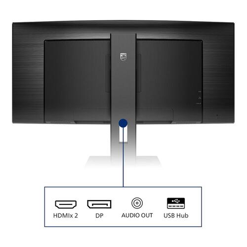 Skærm 34" Philips 345B1C buet UltraWide WQHD 100 Hz