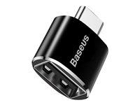 USB-C adapter – Baseus USB 2.0 til USB-A (hun) – sort