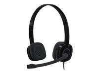 Kablet headset Logitech H151 Stereo – sort