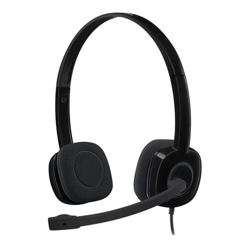 Kablet headset Logitech H151 Stereo – sort