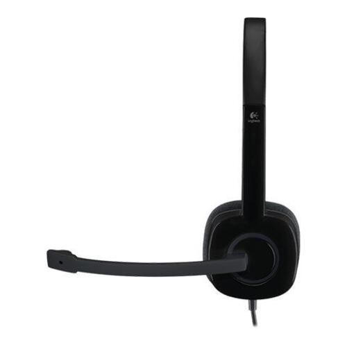 Kablet headset Logitech H151 Stereo – sort