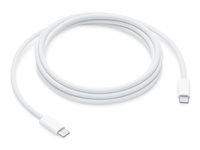 USB-C kabel 2 m - Apple, hvid, USB 2.0, 240 W PD billede