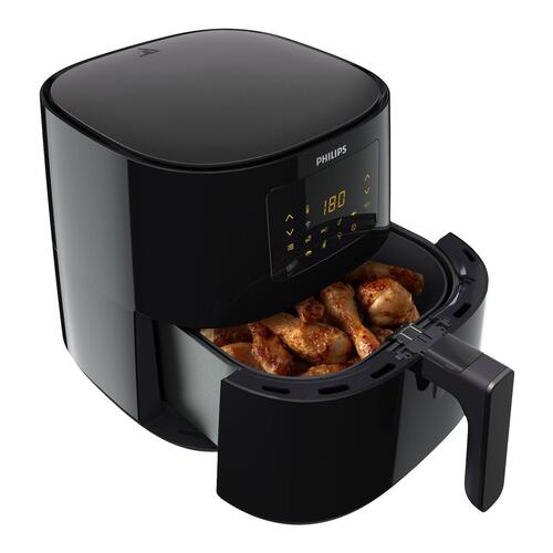 Airfryer XL – Philips Essential HD9280, 6,2 l, mørk sølv/sort