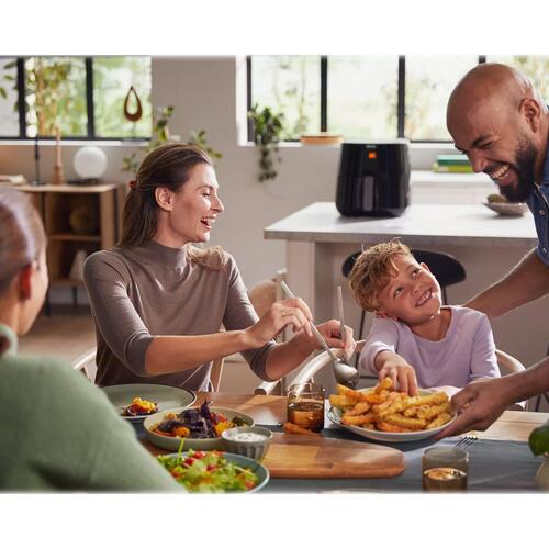 Airfryer XL – Philips Essential HD9280, 6,2 l, mørk sølv/sort
