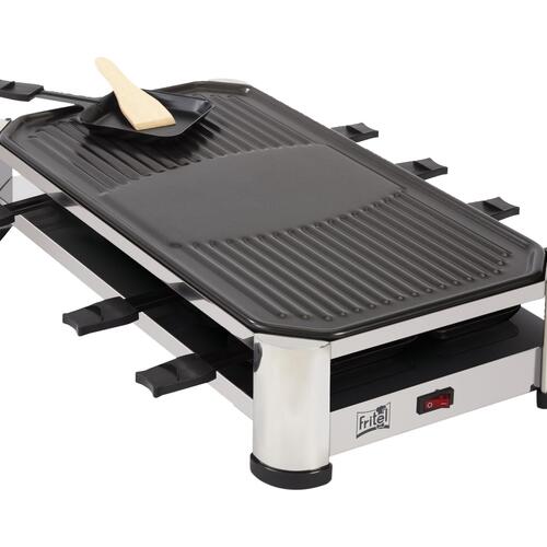 Raclette grill – FRITEL RG 2170, rustfrit stål/krom-sort, 1.500 W