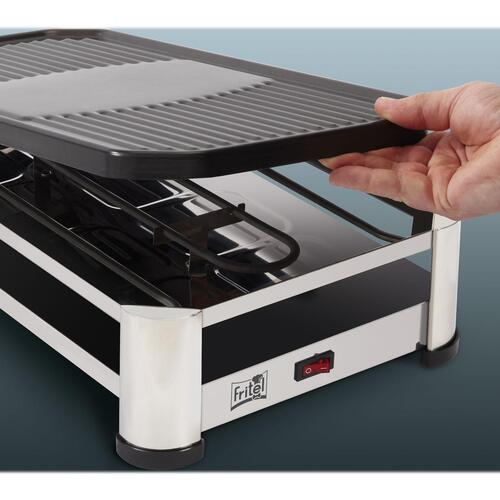 Raclette grill – FRITEL RG 2170, rustfrit stål/krom-sort, 1.500 W