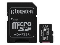 Hukommelseskort microSDXC 128 GB – Kingston Canvas Select Plus 100 MB/s