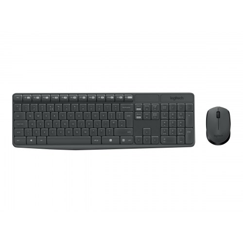 Trådløst tastatur og mus Logitech MK235 – Pan Nordic