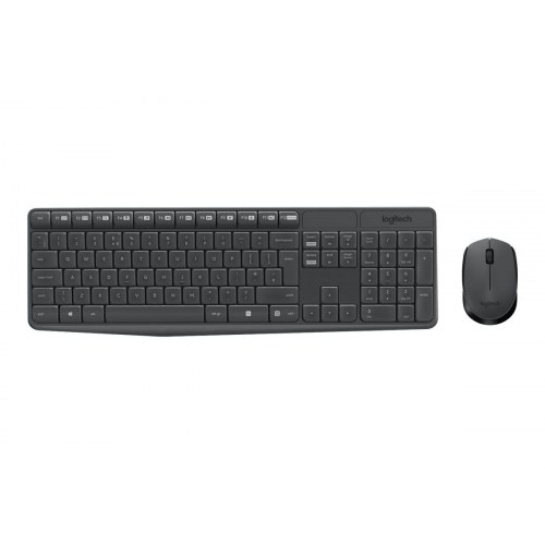 Trådløst tastatur og mus Logitech MK235 – Pan Nordic