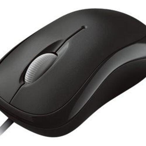 Computer mus Microsoft Basic Optical Mouse, kablet, sort