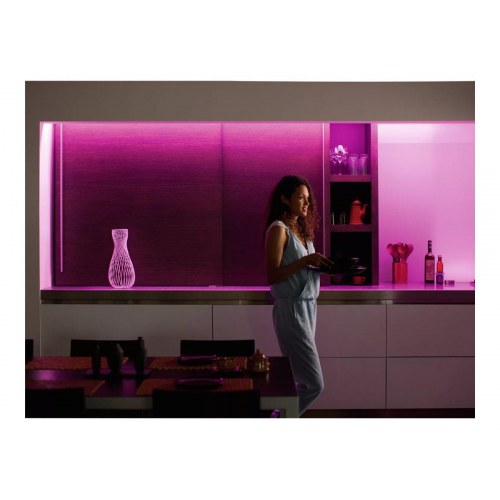 LED lysstrip Philips Hue Lightstrip Plus forlængelse 1 m – 16 mio. farver, 2.000–6.500 K, 11,5 W
