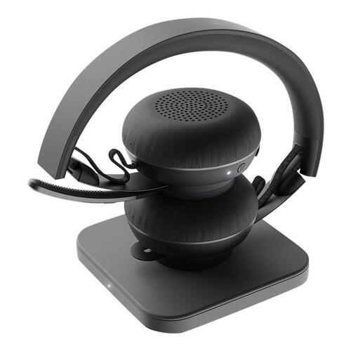 Høretelefoner med mikrofon Logitech Zone Wireless MS – trådløs, sort