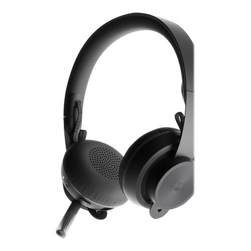 Høretelefoner med mikrofon Logitech Zone Wireless MS – trådløs, sort