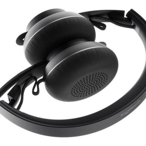 Høretelefoner med mikrofon Logitech Zone Wireless MS – trådløs, sort
