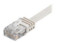 Netværkskabel CAT 6 fladt - Goobay RJ45 til RJ45, 10 m, hvid billede