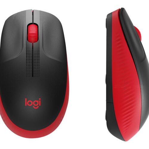 Trådløs mus Logitech M190 – optisk – rød