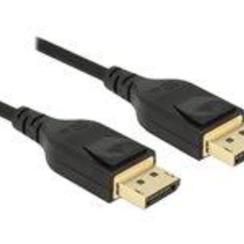 DisplayPort kabel 1 m – DeLOCK DP 1.4, han til han, sort