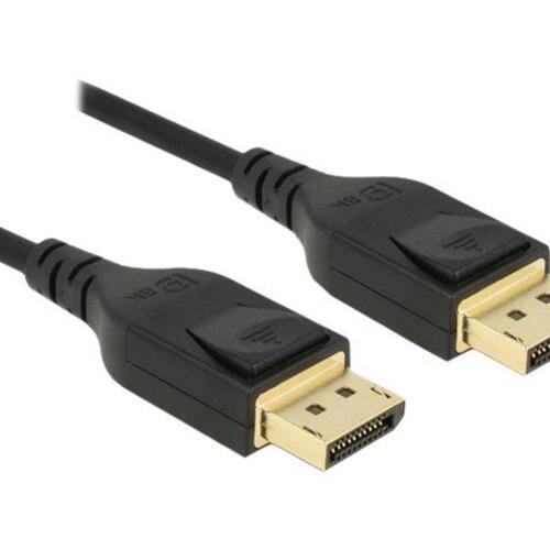 DisplayPort kabel 1 m – DeLOCK DP 1.4, han til han, sort