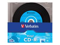 CD-R medier Verbatim Data Vinyl 700 MB 52x – 10 stk. i tynd cd-boks