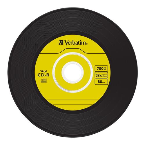 CD-R medier Verbatim Data Vinyl 700 MB 52x – 10 stk. i tynd cd-boks
