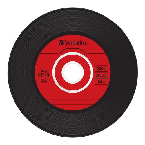 CD-R medier Verbatim Data Vinyl 700 MB 52x – 10 stk. i tynd cd-boks