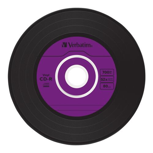 CD-R medier Verbatim Data Vinyl 700 MB 52x – 10 stk. i tynd cd-boks
