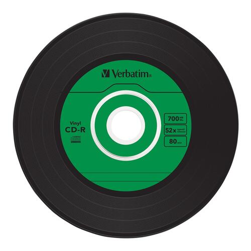 CD-R medier Verbatim Data Vinyl 700 MB 52x – 10 stk. i tynd cd-boks