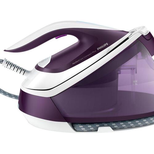 Dampstation strygejern Philips PerfectCare Compact GC7933, 2.400 W – lilla/hvid