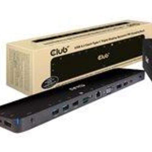 USB-C dockingstation – Club 3D CSV-1564W100, 100 W, sort
