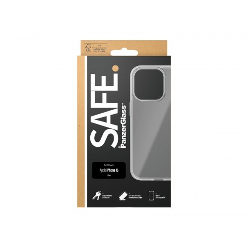 Mobilcover PanzerGlass SAFE - gennemsigtigt til iPhone 15