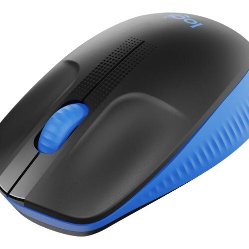 Trådløs mus Logitech M190 – optisk, blå