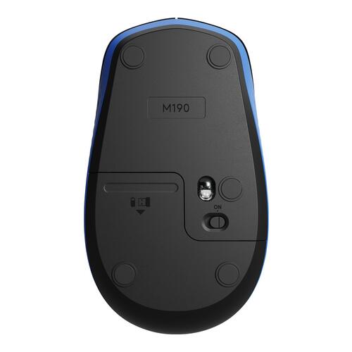 Trådløs mus Logitech M190 – optisk, blå