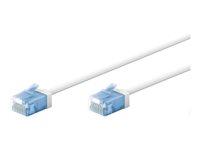 Netværkskabel CAT 6a - Goobay 50 cm U/UTP (hvid) billede