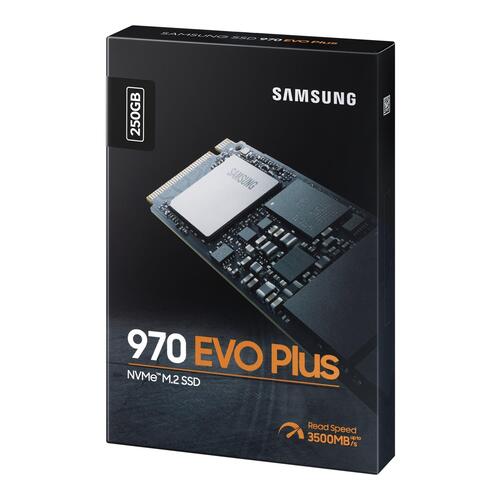 SSD NVMe M.2 – Samsung 970 EVO Plus 250 GB (PCIe 3.0 x4)